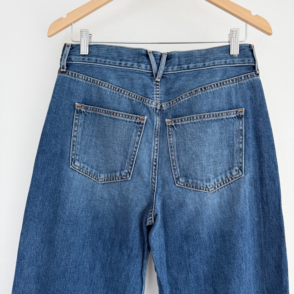 Veronica Beard Jeans Womens 27x32 Kasey Wide Leg Mid Rise City Stroll USA Made - Picture 5 of 13